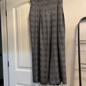 Maeve Black and White Houndstooth Colette Pants Size 10